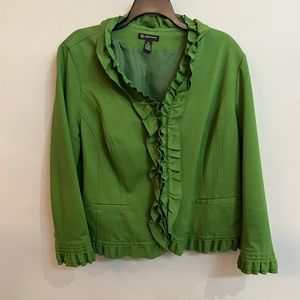 INC Woman Blazer with ruffle accent